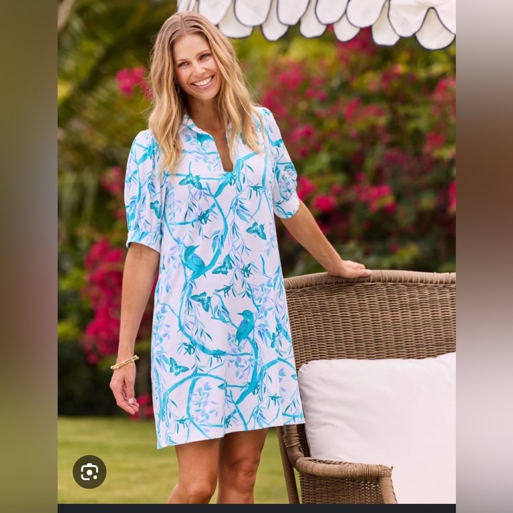 NWT Jude Connally Emerson Dress is color Whimsy Parrot spring Pink